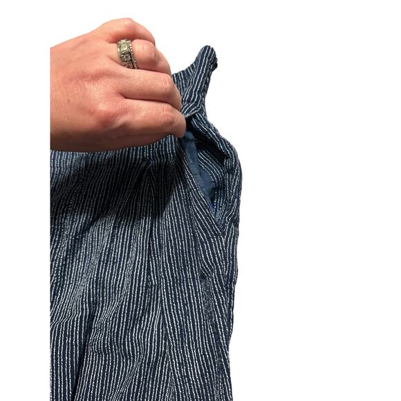 Free People See you Again Blue Cotton Smocked Waist Pull on Pants size XS - Picture 6 of 7